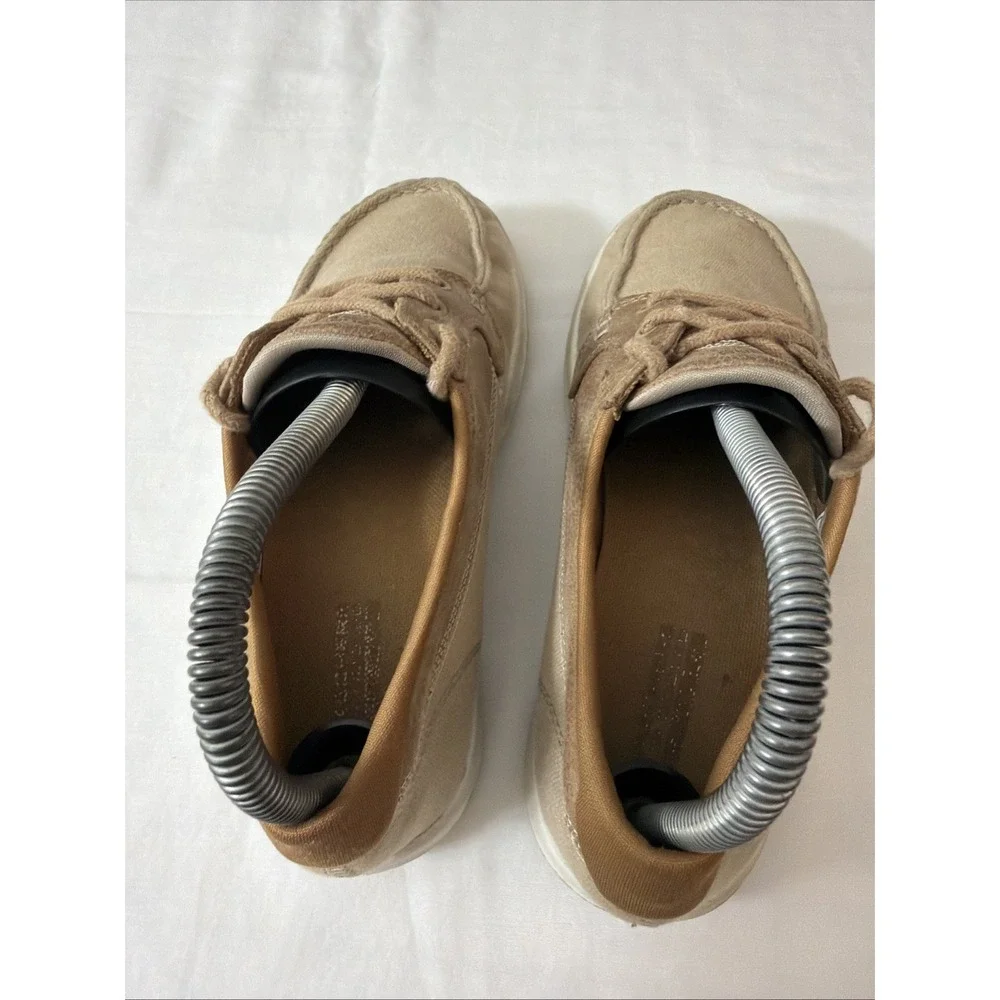Skechers On-The-Go Lite Boat Shoes Womens 6.5 Tan Goga Max Deck 15430 Comfy Shoe